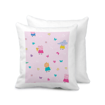 Πέππα το γουρουνάκι και οι φίλοι της, Sofa cushion 40x40cm includes filling