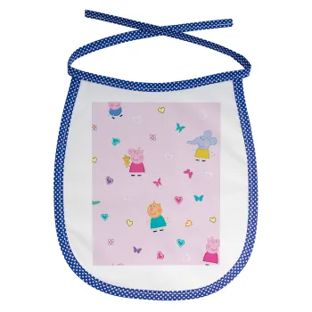 Πέππα το γουρουνάκι και οι φίλοι της, Σαλιάρα μωρού αλέκιαστη με κορδόνι Μπλε