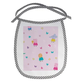 Πέππα το γουρουνάκι και οι φίλοι της, Σαλιάρα μωρού αλέκιαστη με κορδόνι Μαύρη