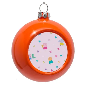 Πέππα το γουρουνάκι και οι φίλοι της, Orange Christmas tree ornament bauble 8cm