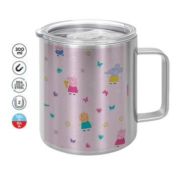 Πέππα το γουρουνάκι και οι φίλοι της, Κούπα Ανοξείδωτη διπλού τοιχώματος 300ml