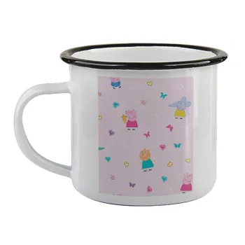 Πέππα το γουρουνάκι και οι φίλοι της, Κούπα εμαγιέ με μαύρο χείλος 360ml