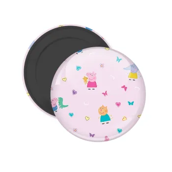 Πέππα το γουρουνάκι και οι φίλοι της, Μαγνητάκι ψυγείου στρογγυλό διάστασης 5cm