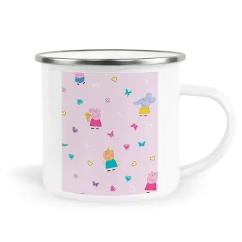 Πέππα το γουρουνάκι και οι φίλοι της, Metallic enamel cup white 360ml