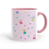 Mug colored pink, ceramic, 330ml
