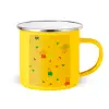 Yellow Enamel Metallic Cup 360ml