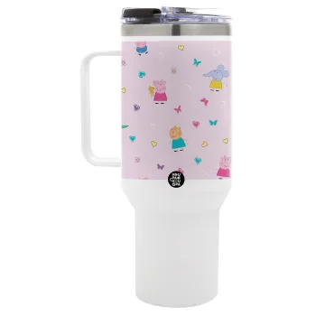 Πέππα το γουρουνάκι και οι φίλοι της, Mega Tumbler με καπάκι, διπλού τοιχώματος (θερμό) 1,2L