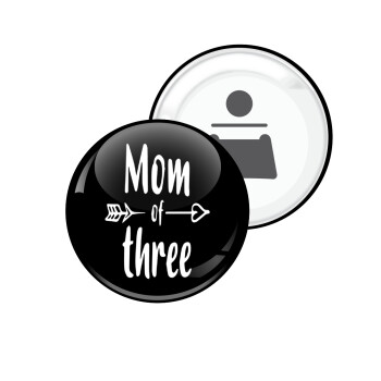 Mom of three, Μαγνητάκι και ανοιχτήρι μπύρας στρογγυλό διάστασης 5,9cm