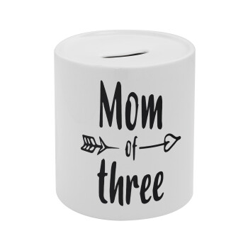 Mom of three, Κουμπαράς πορσελάνης με τάπα