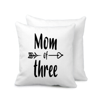 Mom of three, Sofa cushion 40x40cm includes filling