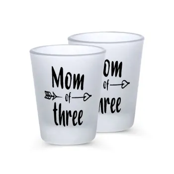 Mom of three, Σφηνοπότηρα γυάλινα 45ml του πάγου (2 τεμάχια)