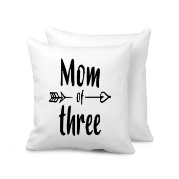 Mom of three, Sofa cushion 40x40cm includes filling