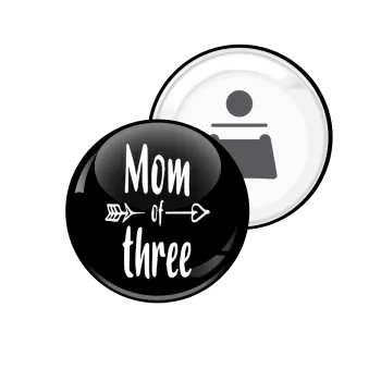 Mom of three, Μαγνητάκι και ανοιχτήρι μπύρας στρογγυλό διάστασης 5,9cm