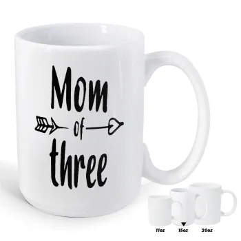 Mom of three, Κούπα Mega, κεραμική, 450ml