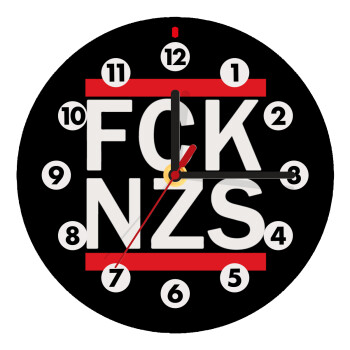 FCK NZS, Wooden wall clock (20cm)