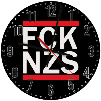 FCK NZS, Ρολόι τοίχου ξύλινο (30cm)