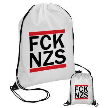 FCK NZS, Τσάντα πουγκί με μαύρα κορδόνια (1 τεμάχιο)