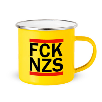 FCK NZS, Κούπα Μεταλλική εμαγιέ Κίτρινη 360ml