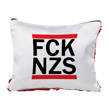 FCK NZS, Τσαντάκι νεσεσέρ με πούλιες (Sequin) Κόκκινο
