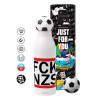 Soccer Metal mug thermos, double wall, 550ml