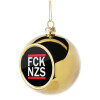 Golden Christmas tree ball ornament 8cm