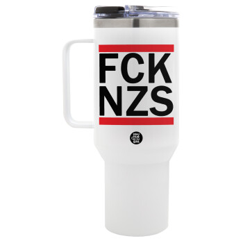 FCK NZS, Mega Tumbler με καπάκι, διπλού τοιχώματος (θερμό) 1,2L