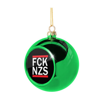 FCK NZS, Green Christmas tree ornament ball 8cm