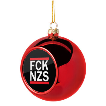 FCK NZS, Χριστουγεννιάτικη μπάλα δένδρου Κόκκινη 8cm