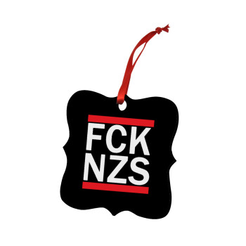 FCK NZS, Χριστουγεννιάτικο στολίδι polygon ξύλινο 7.5cm