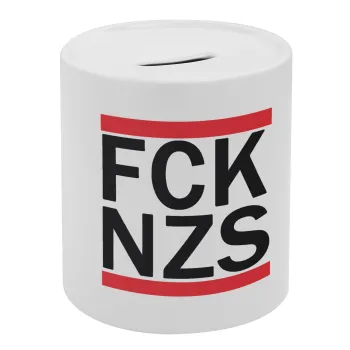 FCK NZS, Κουμπαράς πορσελάνης με τάπα