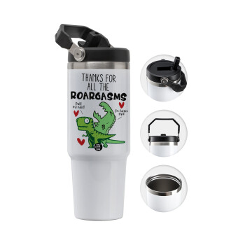 Thanks for all the ROARGASMS, Θερμός Ανοξείδωτο 30oz με χερούλι