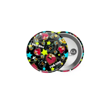 Τα πουλάκια angry birds μαύρο, Κονκάρδα παραμάνα 5cm