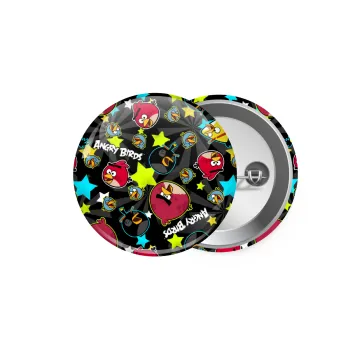 Τα πουλάκια angry birds μαύρο, Κονκάρδα παραμάνα 5.9cm