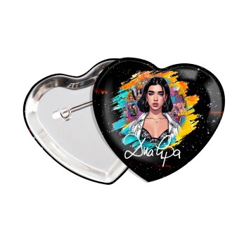Dua lipa, Κονκάρδα παραμάνα καρδιά (57x52mm)