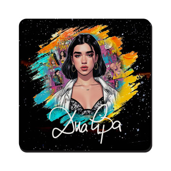 Dua lipa, Τετράγωνο μαγνητάκι ξύλινο 9x9cm