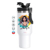 Mega Stainless steel Tumbler with lid, double wall 1,2L