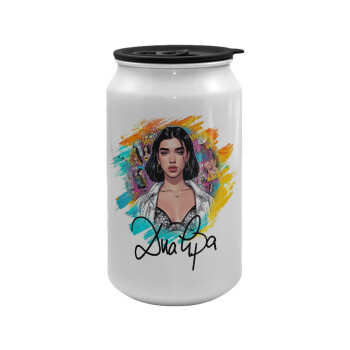 Dua lipa, Κούπα ταξιδιού μεταλλική με καπάκι (tin-can) 500ml