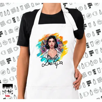 Dua lipa, Ποδιά μακριά Σεφ ολόσωμη με τσέπες white (ΕΝΗΛΙΚΩΝ)