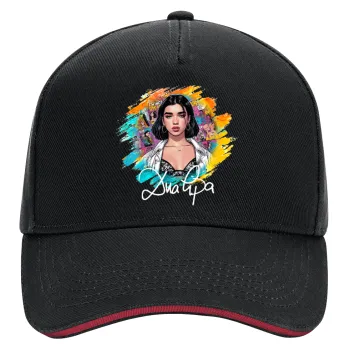 Dua lipa, DRILL Καπέλο Ενηλίκων Ultimate ΜΑΥΡΟ/ΚΟΚΚΙΝΟ, (100% ΒΑΜΒΑΚΕΡΟ, ΕΝΗΛΙΚΩΝ, UNISEX, ONE SIZE)