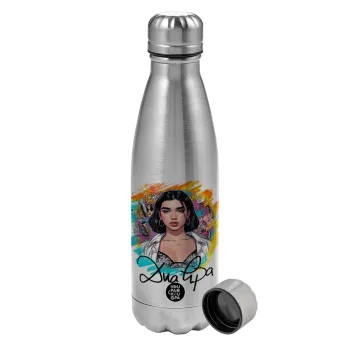 Dua lipa, Metallic water bottle, stainless steel, 750ml