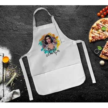 Dua lipa, Ποδιά Σεφ Ολόσωμη Παιδική (με ρυθμιστικά και 2 τσέπες)