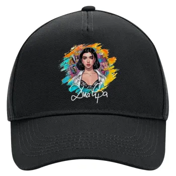 Dua lipa, Καπέλο Ενηλίκων Ultimate ΜΑΥΡΟ, (100% ΒΑΜΒΑΚΕΡΟ DRILL, ΕΝΗΛΙΚΩΝ, UNISEX, ONE SIZE)