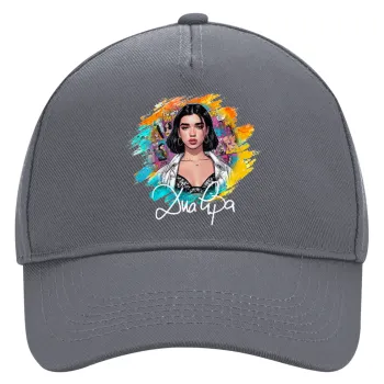 Dua lipa, Καπέλο Ενηλίκων Ultimate Γκρι, (100% ΒΑΜΒΑΚΕΡΟ DRILL, ΕΝΗΛΙΚΩΝ, UNISEX, ONE SIZE)