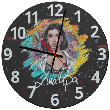 Dua lipa, Ρολόι τοίχου γυάλινο (30cm)
