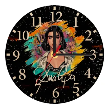 Dua lipa, Ρολόι τοίχου ξύλινο plywood (20cm)