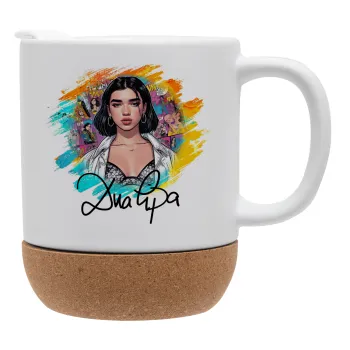 Dua lipa, Κούπα, κεραμική με βάση φελού και καπάκι (ΜΑΤ), 330ml