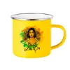 Yellow Enamel Metallic Cup 360ml