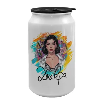 Dua lipa, Κούπα ταξιδιού μεταλλική με καπάκι (tin-can) 500ml