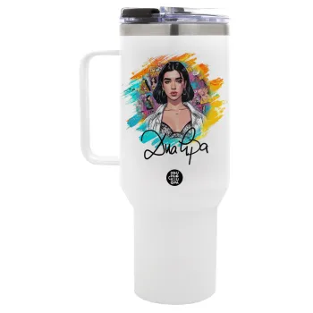 Dua lipa, Mega Tumbler με καπάκι, διπλού τοιχώματος (θερμό) 1,2L