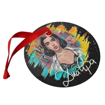 Dua lipa, Christmas ornament glass 9cm